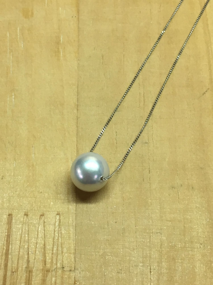 楽天市場】【工房手作り】 黒真珠 Pt850 ペンダント ネックレス 【送料