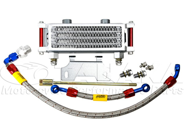 楽天市場】汎用 アルミビレットオイルクーラーキット（ホース２本付）≪田中商会☆モンキー田中≫ : 田中商会ブルーパーツ店