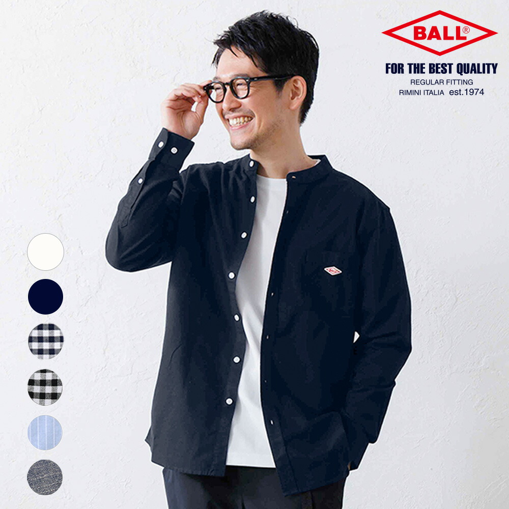 エムエイチエル✨バンドカラーシャツ 長袖 コットン100% Mサイズ re-ap_ci29-704