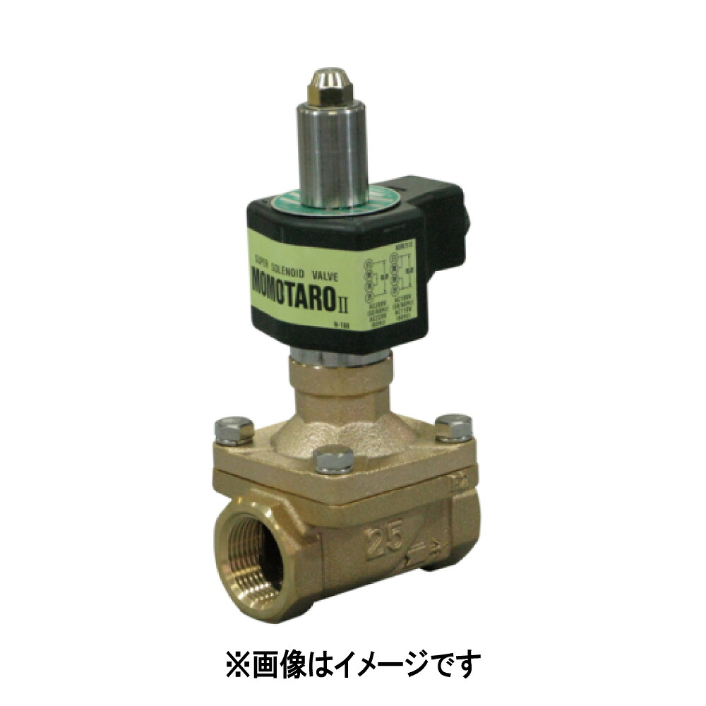 ベン 電磁弁 ダイヤフラム 捻込 通電閉 CAC+ +NBR : WS22 C-F 25 AC100.110.200.220兼 ROHS∴|たね葉