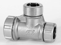 オーエヌ工業 薄肉管SU継手 拡管式 ON ナイスジョイント チーズ 三方異径 : NJ 3RT 50SU x40SU x25SU∴ ステンレス 拡管 継手 給水 給湯 冷温水 エア 蒸気 蒸気還管 高温水 消火 消防 SP スプリンクラー 配管 接手