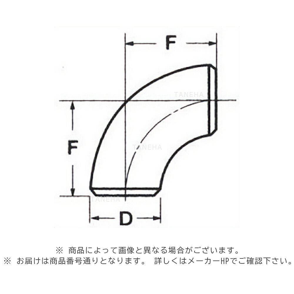 溶接 SUS  90度ｴﾙﾎﾞｼｮ-ﾄ : SUS 304W 10S  90ES    125∴∴