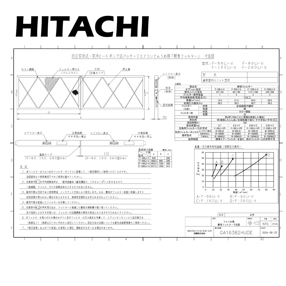 日立 F-90LI-V (高･中)63～90型用 : 酵素ﾌｨﾙﾀｰ&there4;｜たね葉