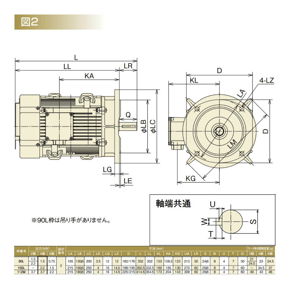 日立産機ｼｽﾃﾑ《VTFOA-LK-3.7KW-4P 4V》〈3.7KW VTFOA-LK 4P 400V〉｛VTFOA-LK-4P 4V-3.7KW｝［VTFOA-LK 3.7KW 4P 400V］「1382-4620」:三相ﾓｰﾄﾙ 400V ﾌﾗﾝｼﾞ滑りだし･立型･室外･全閉外扇型(ｻﾞ･ﾓｰﾄﾙNeo100 Premium)4極∴HITACHI ﾓｰﾀｰ