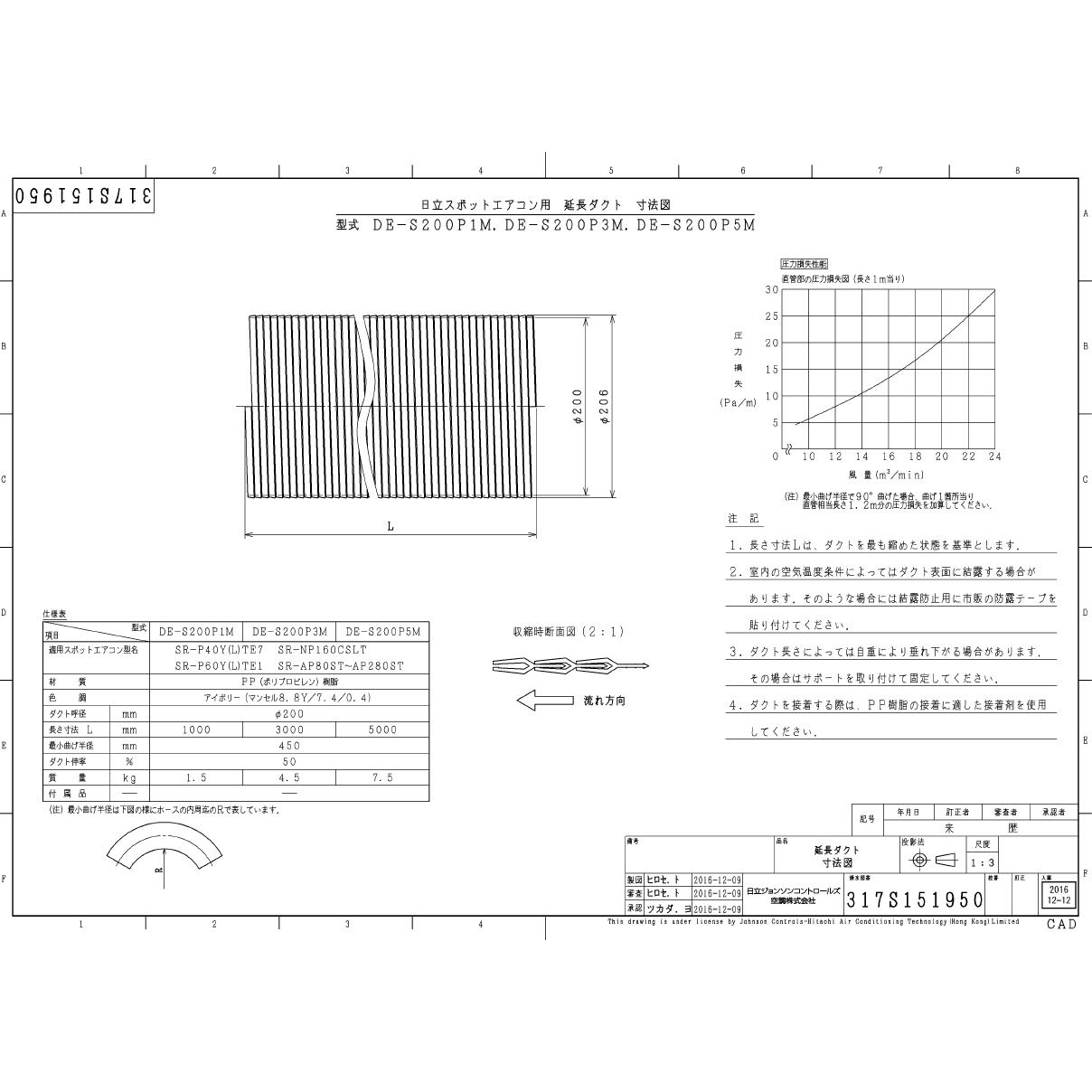 日立 用 延長 0口径 3m De S0p3m 吹出 別途 septicin Com