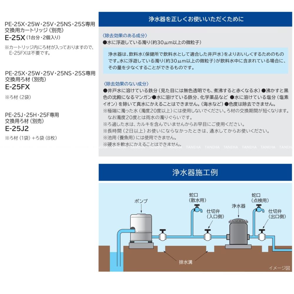 日立 E-25FX 井戸用交換用ろ材(2袋) [□] - 通販 - escopil.co.mz