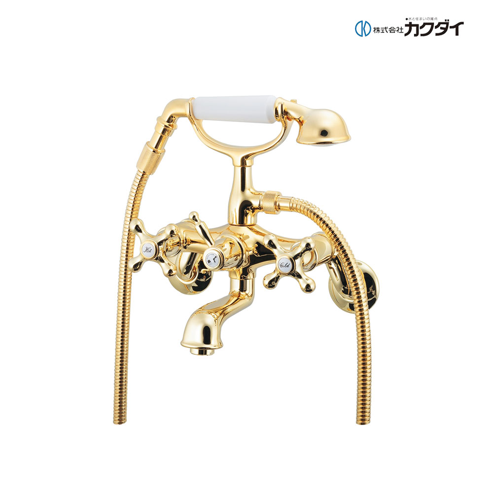 楽天市場】シャワー水栓 バス水栓 壁付混合栓 クラシック