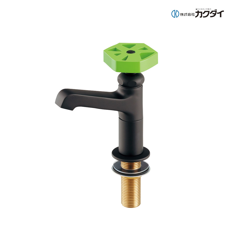 ｶｸﾀﾞｲ《700-023-DG》 : 立水栓//ﾏｯﾄﾌﾞﾗｯｸ･ﾗｲﾑｸﾞﾘｰﾝ ∴ KAKUDAI 2024ｶﾀﾛｸﾞ頁327 | 2023変定