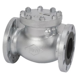 東洋バルブ (F)16-DNSF-N65 (消防評定品16SRB同等):ダクタイル 16K フランジ付 スイングチャッキ∴逆止弁 チャッキバルブ チャッキ弁 東洋バルヴ|たね葉