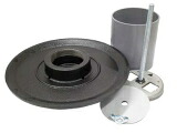 ダイドレ BB-K150全捻用接続管無+打込金具: 防水皿のみ COBB-K用 +打込∴∴|たね葉