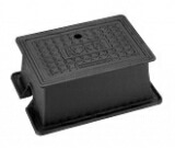 ダイドレ 鋳物製 散水栓BOX 埋設用 鎖付 散水栓:OB3-B ( 290x190x210H∴∴