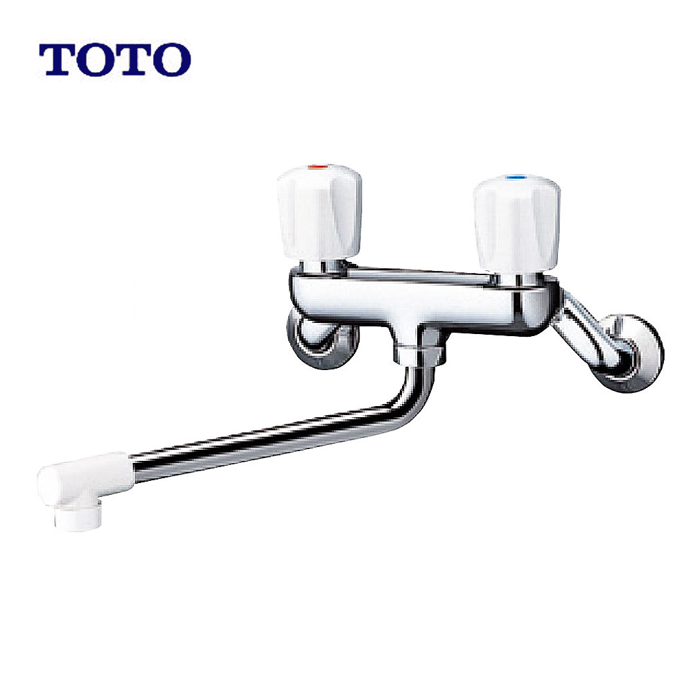 楽天市場】TOTO,TKJ20BAU,壁付けツーハンドル混合水栓(呼び13mm,整流