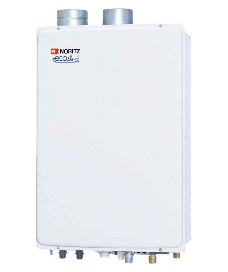 ⊥・ノーリツ GT-C2452SAWX-SFF-2 BL-LPG (プロパンガス) ・24号本体 (RC-J101E別途) : ガス給湯機 エコジョーズ フリー オート湯張 屋内壁掛 強制給排気2本上 ∴高効率|たね葉