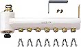 ﾉｰﾘﾂ 0500627 CHP2H-CHS1-6P (ｸﾘｯﾌﾟ付 止水栓別) : PEﾍｯﾀﾞ 高温往.戻用 (QF雄大 +QFﾒｽ x6方) &there4;｜たね葉