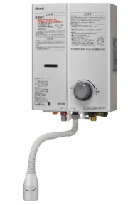 ⊥･ﾘﾝﾅｲ RUS-V51YTBK(WH) (ﾎﾜｲﾄ) LPG (23-2128) 寒冷地 : 瞬間湯沸器  元止 ∴