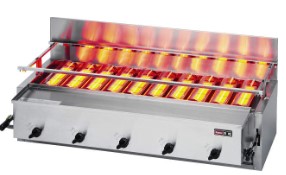 ﾘﾝﾅｲ RGA-410B(A)-13A (43-4561) : お役目用焼物器 荒磯10号 1ｺｯｸ2ﾊﾞｰﾅｰ ∴