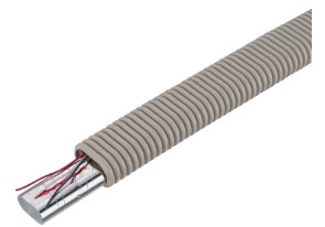 ﾘﾝﾅｲ IPT-7L-DCDE-W (25-1109) : Φ7 楕円面CD管付脂管 (50m 交通信号線入 ｱｲﾎﾞﾘｰ ∴