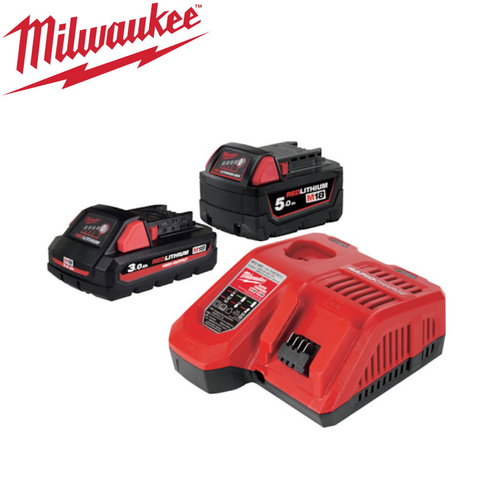 ﾐﾙｳｫｰｷｰ M18 HNRG-532 JP ﾊﾞｯﾃﾘｰx2 充電器x1 : M18 HO3.0Ah&5.0Ah FCｽﾀｰﾄｷｯﾄ&there4;milwaukee｜たね葉
