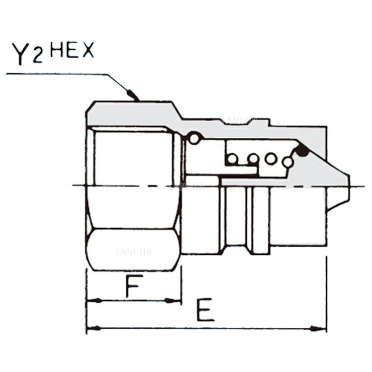 ﾌﾞﾘｼﾞｽﾄﾝ《32EA16C》油圧 ｶｯﾌﾟﾗｰ 雄 : 32EA 16 C (1ﾞ ) ∴建設機械 油圧工具 油圧配管