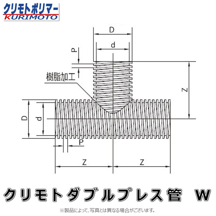 ｸﾘﾓﾄ ﾀﾞﾌﾞﾙﾌﾟﾚｽ管 ﾁｰｽﾞ継手 無孔/有孔兼用 : ﾁｰｽﾞ W 600∴\u003cbr\u003e