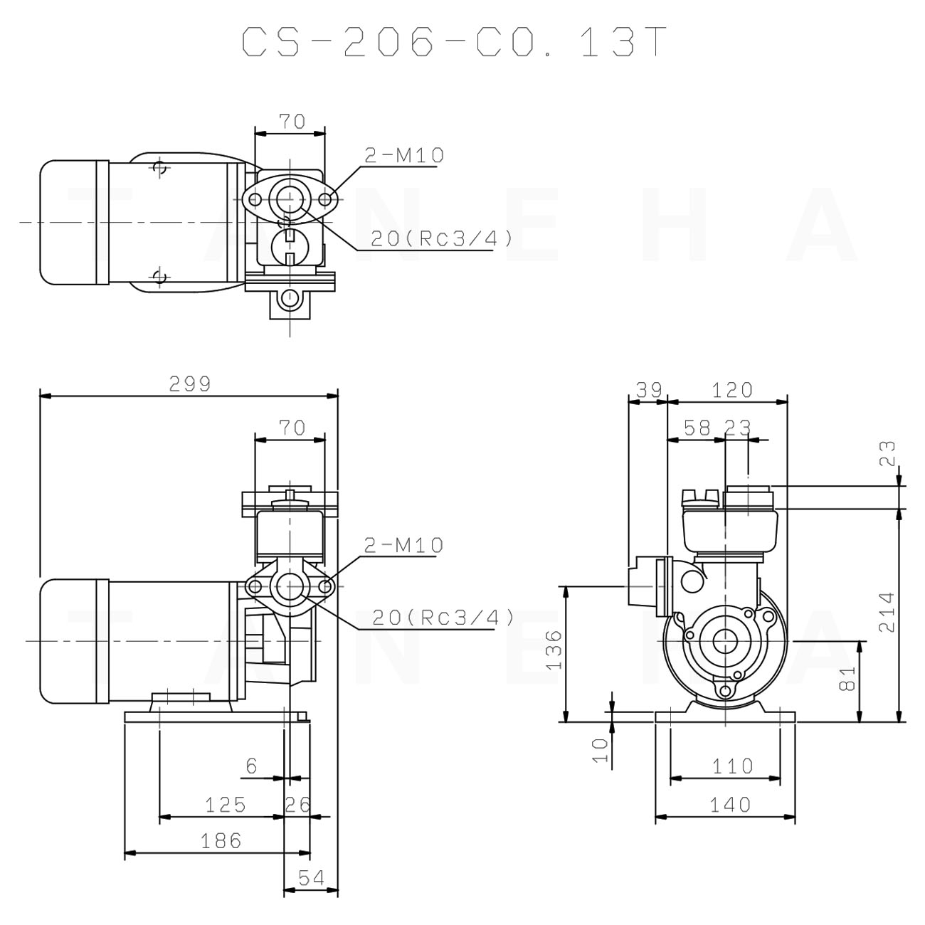 高評価なギフト 川本自吸式カスケードポンプ CS-20- agapeeurope.org