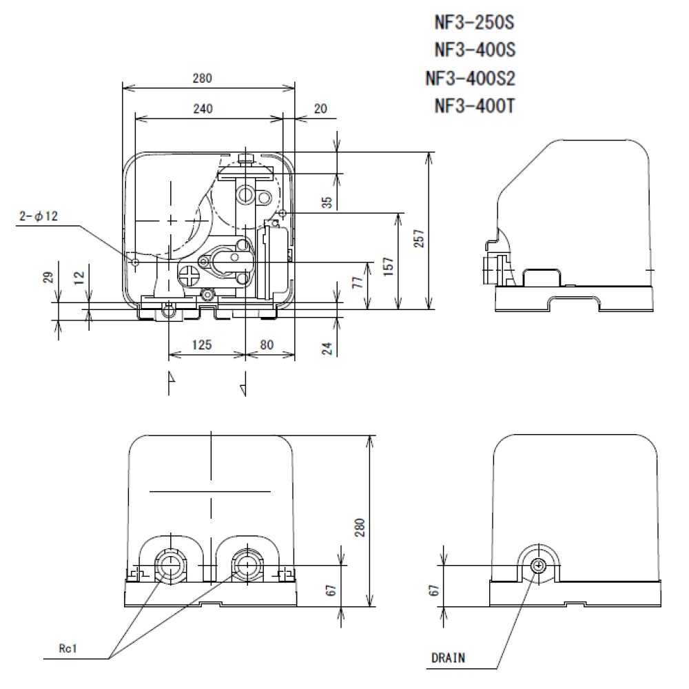 川本製作所 浅井戸用給水ﾎﾟﾝﾌﾟ ｲﾝﾊﾞｰﾀｰ ｿﾌﾄｶﾜｴｰｽ :NF3-250S 口径25mm