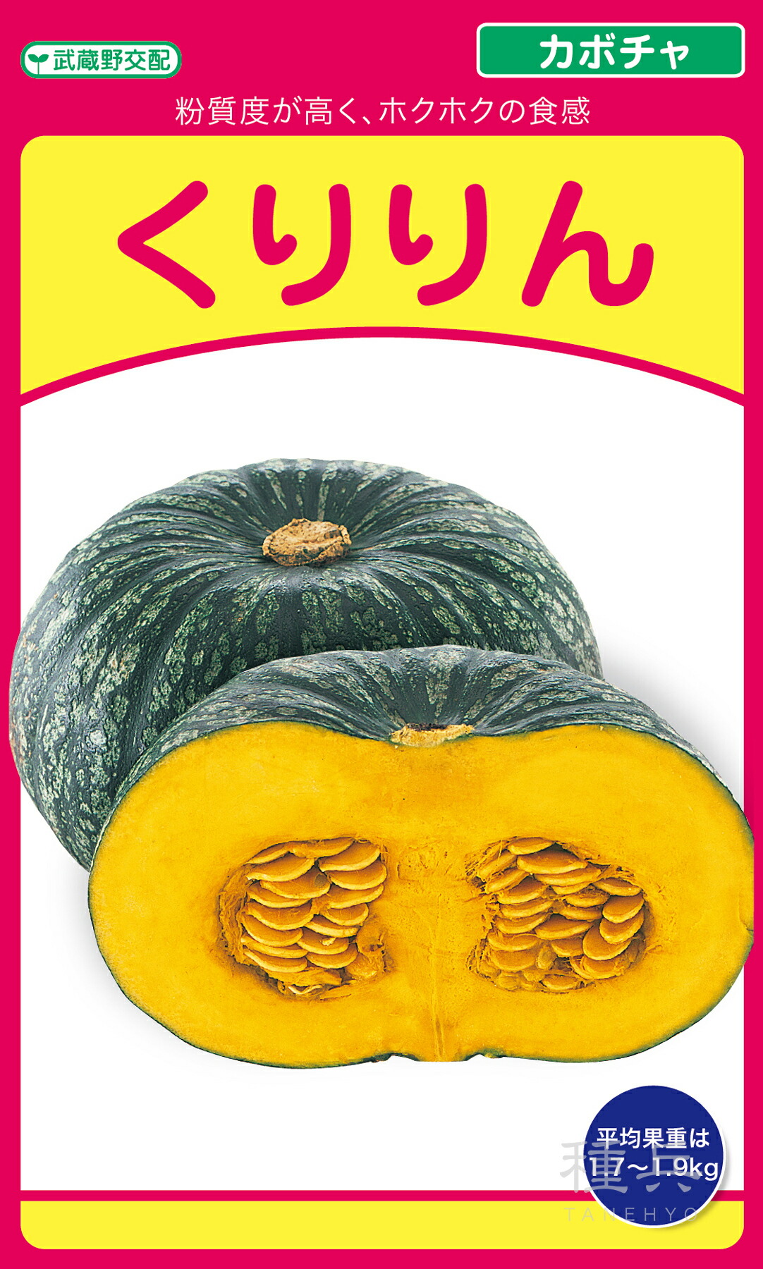 栗カボチャ 種 『くりりん』 武蔵野種苗園 6,183円