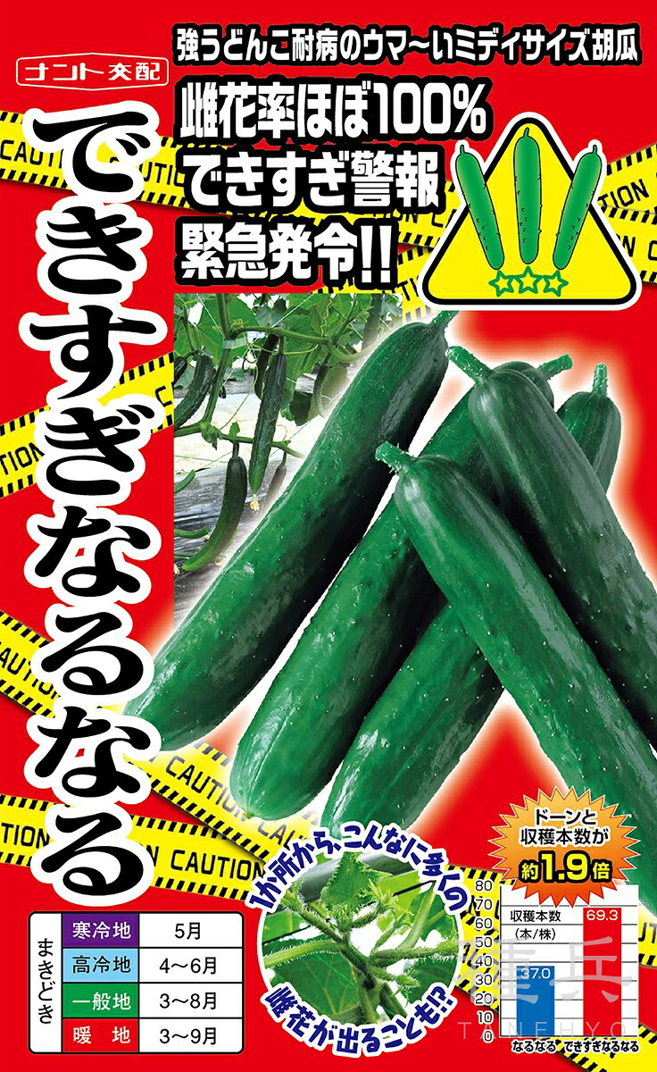 胡瓜 種 『できすぎなるなる』  ナント種苗