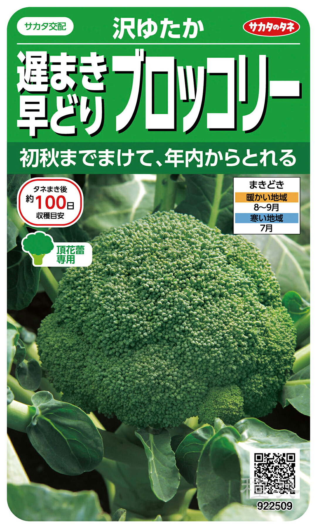 ブロッコリー 種 『沢ゆたか』 サカタのタネ|種兵ネットショッピング