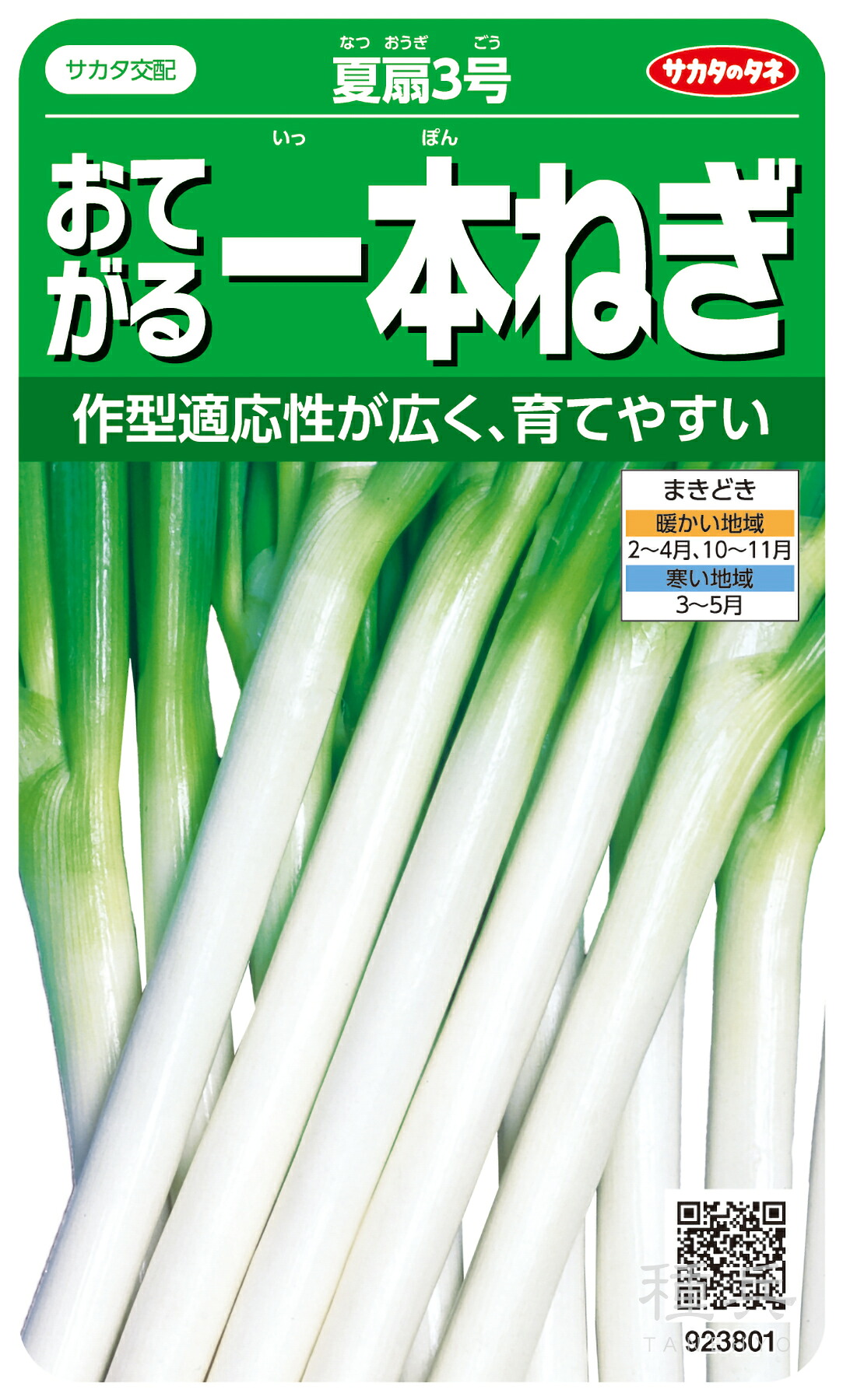 ネギ 種 『夏扇3号』 サカタのタネ