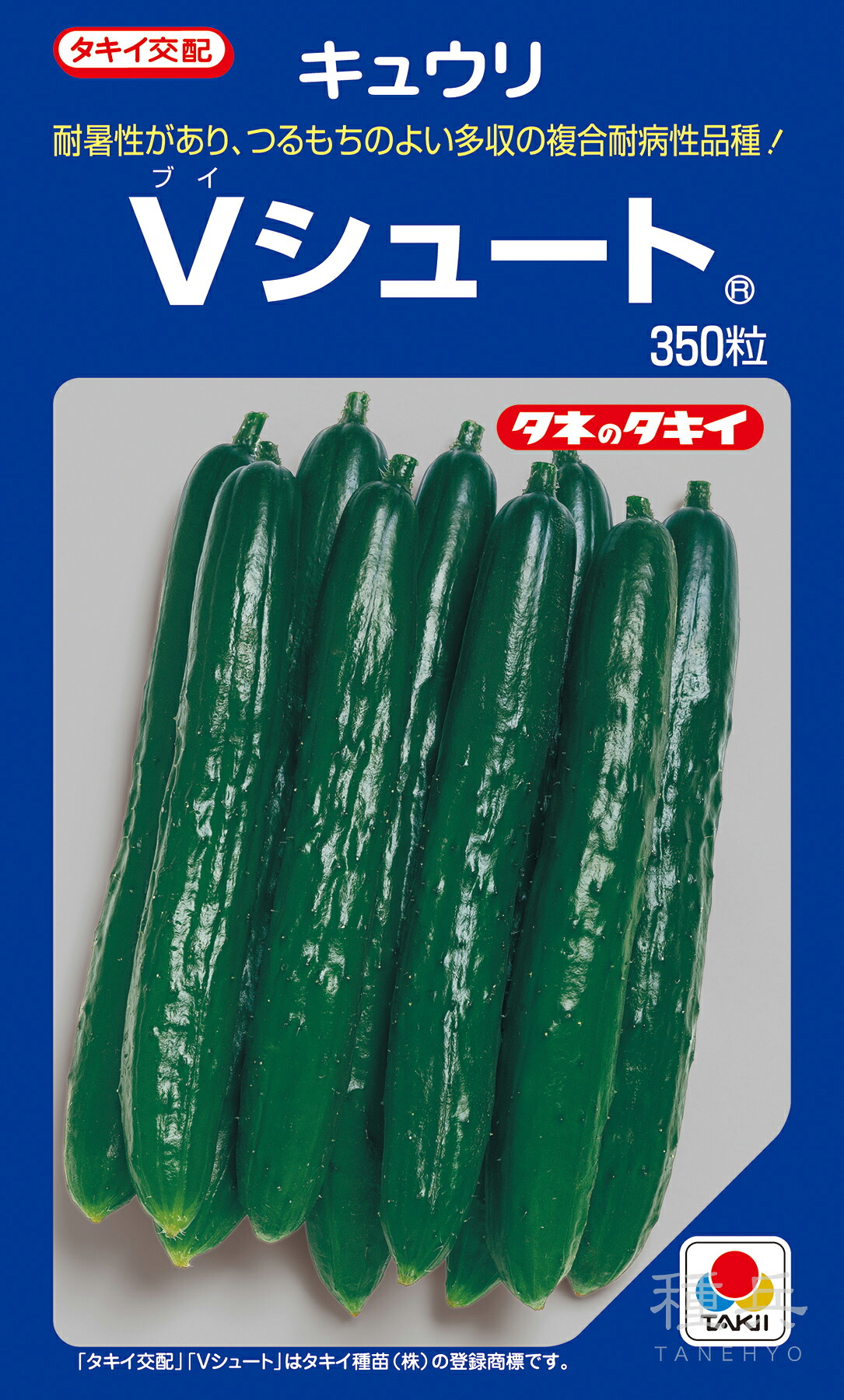 濾過性病原体耐病夏秋胡瓜 種 『V落下傘』 ACU069 タキイ種苗