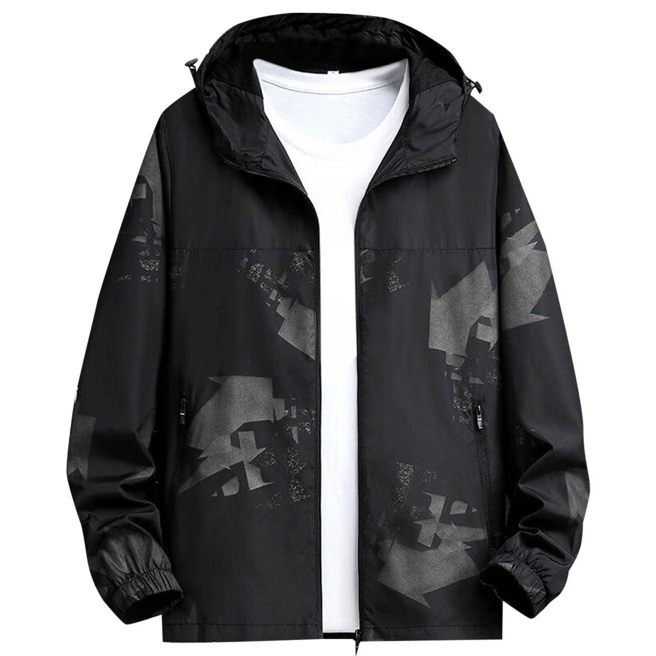 ジップパーカー メンズ 秋冬 ウインドブレーカー ジャンパー コート ブルゾン 裏ボアジャケット 厚手 極暖 綿の服ですアウター ライトジャケット 迷彩服 裏起毛 多機能 登山 防水 デイリー プリント パーカー 野球服｜たねまるクローズショップ