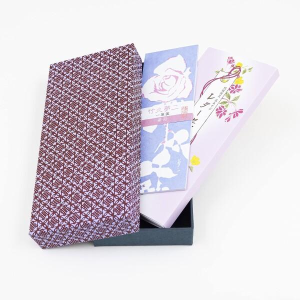 箱入り レターセット (ラッピング済み) 和柄 縦書き便箋 竹久夢二 一筆箋 プレゼント ギ|たねまるクローズショップ