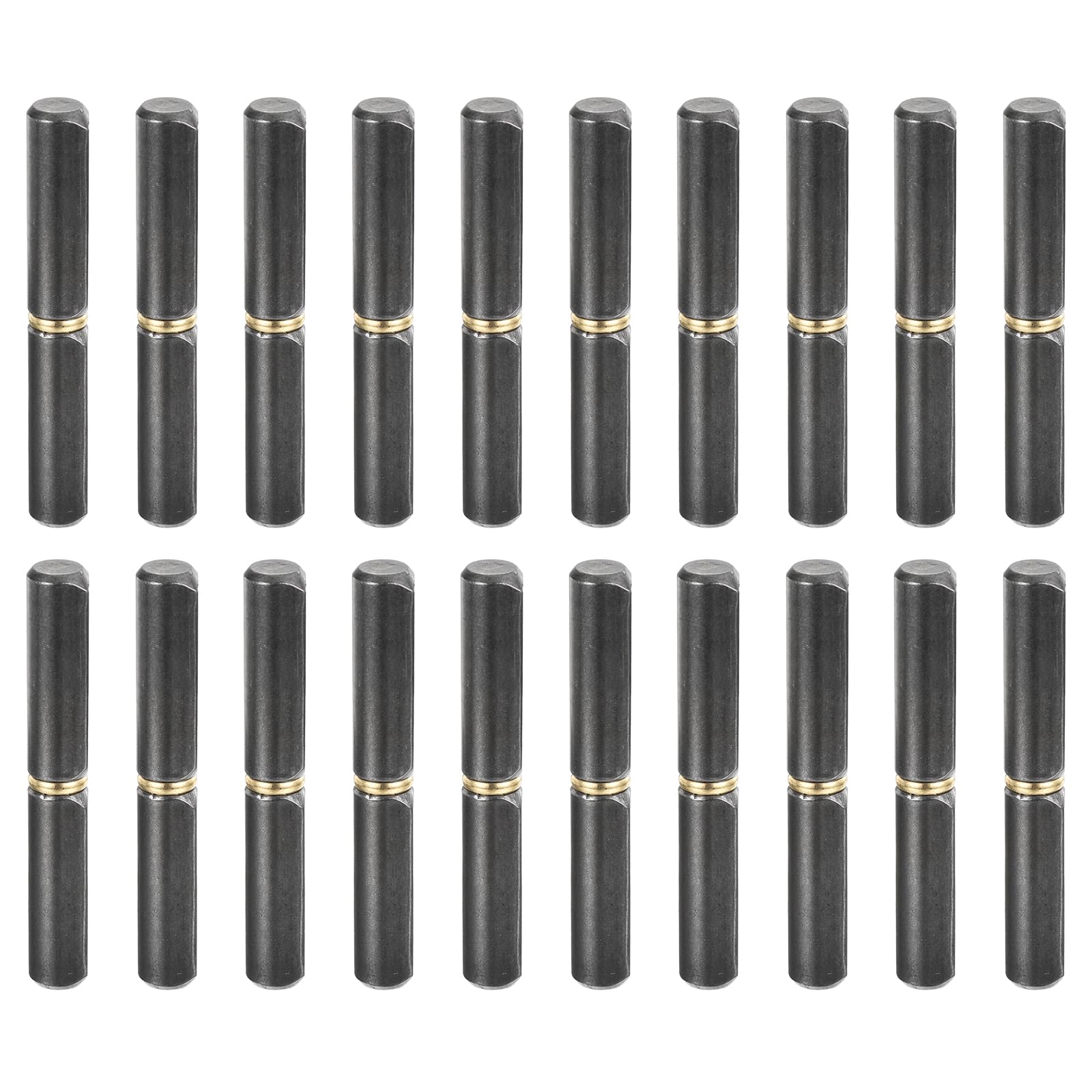 バ レルヒンジ溶接 100x15.5 粍 (LxD) カーボン鋼 溶接能力のある 取りはらい能力のある バ レルヒンジ 金属元素ゲートスイングドアトレーラーランプ用 8 粍いの一番外径 20個