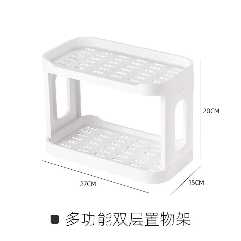 デスク化粧品収納棚櫛寮トイレ浴室化粧台二重物置棚用キッチン整理棚3902