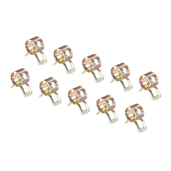 100個 11 mm バネバンド燃料ホースクリップ シリコーン真空ホースクランプファスナー バネ