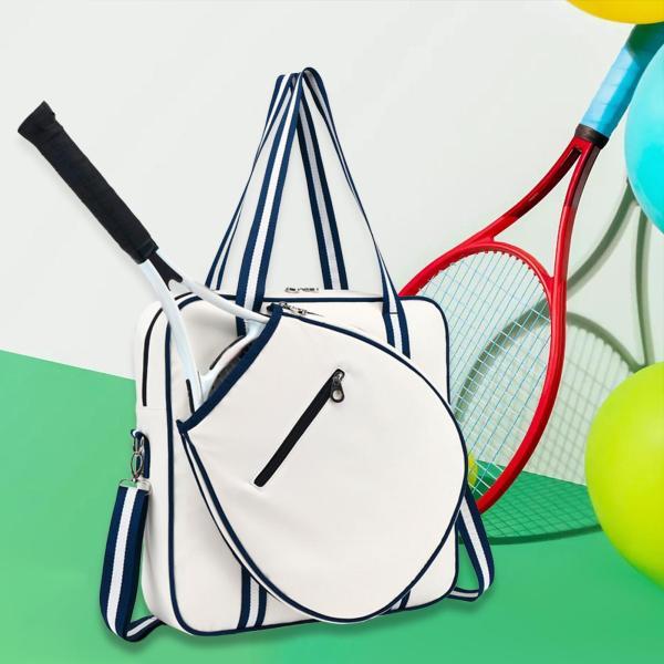 テニスラケットショルダーバッグ 39x10x39cm テニストートバッグ 耐久性のある多機能防水 サイクリング、アウトドアツアー、ジム、ピク