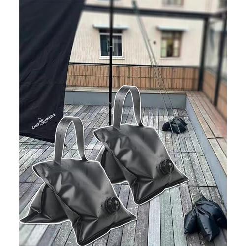 日よけ 金具 2個 シェード固定 注水ウエイト 安定用重し袋 最大8Kg 下部用 サンシェード 取付 ベ｜たねまるクローズショップ