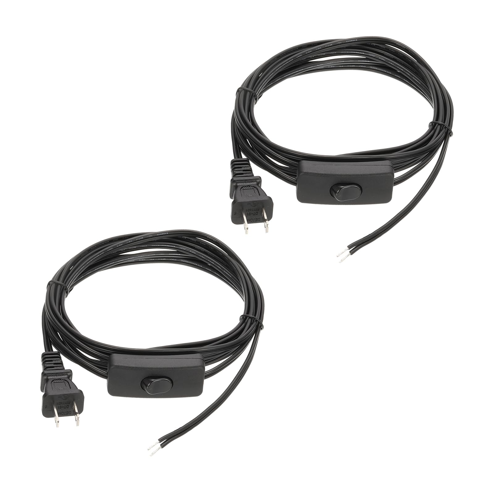 12フート 18/2 照明ランプ吊りひも 取り替えっこ付き添い人 2個仕掛ける 300V 陰電子鉄条 熱に揺るぎ無い 陰電子計器用延性のある有線テレビ LED照明ランプ鉄条 オーディオ有線テレビ 金棒引き 黒 UL商品目録掲げる