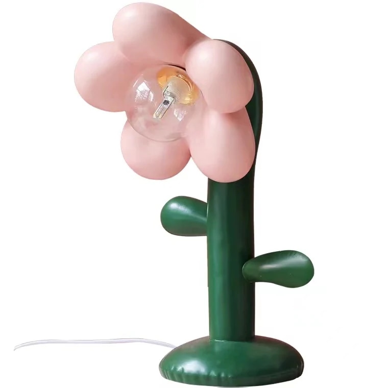花形電気スタンドの置物寝室のベッドサイドキャビネットのインテリア