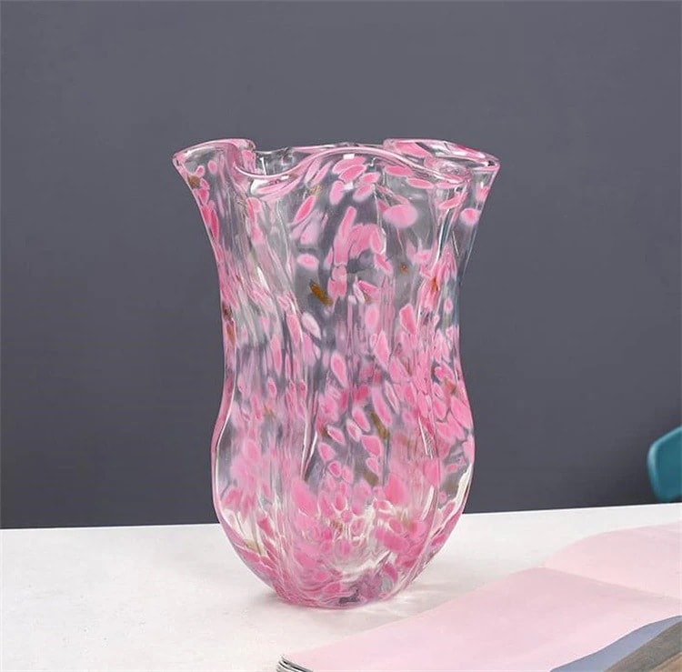 表現スタイル 花立て かざり付ける 純手作り 分かりやすい 水耕作りだす器 瑠璃の花立て 飾りつけ リビング ちゃぶ台 ジョーの差し上げ物 大人気