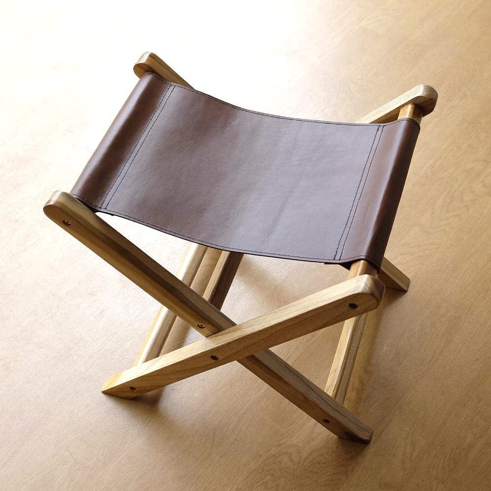 楽天市場】スツール 木製 レザー 本革 折りたたみ おしゃれ 玄関