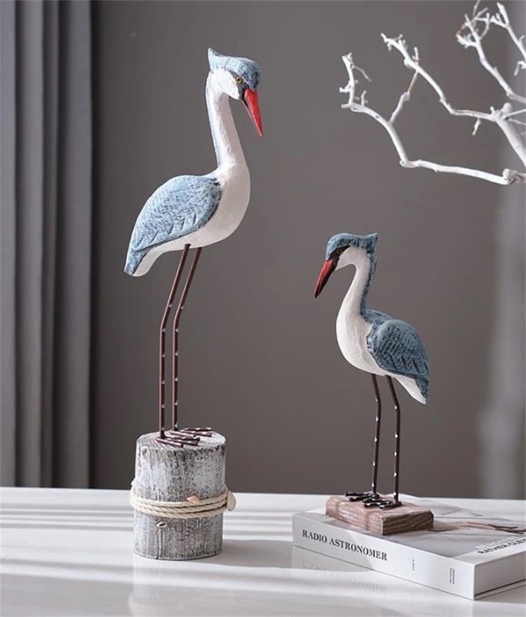 INS表現スタイル 2点仕掛ける 差し上げ物 木彫り 今めかしいな 芸術品 モデルルームかざり付ける 鴎鳥 子供部屋かざり付ける 木製根っこ 調度品 かざり付ける品