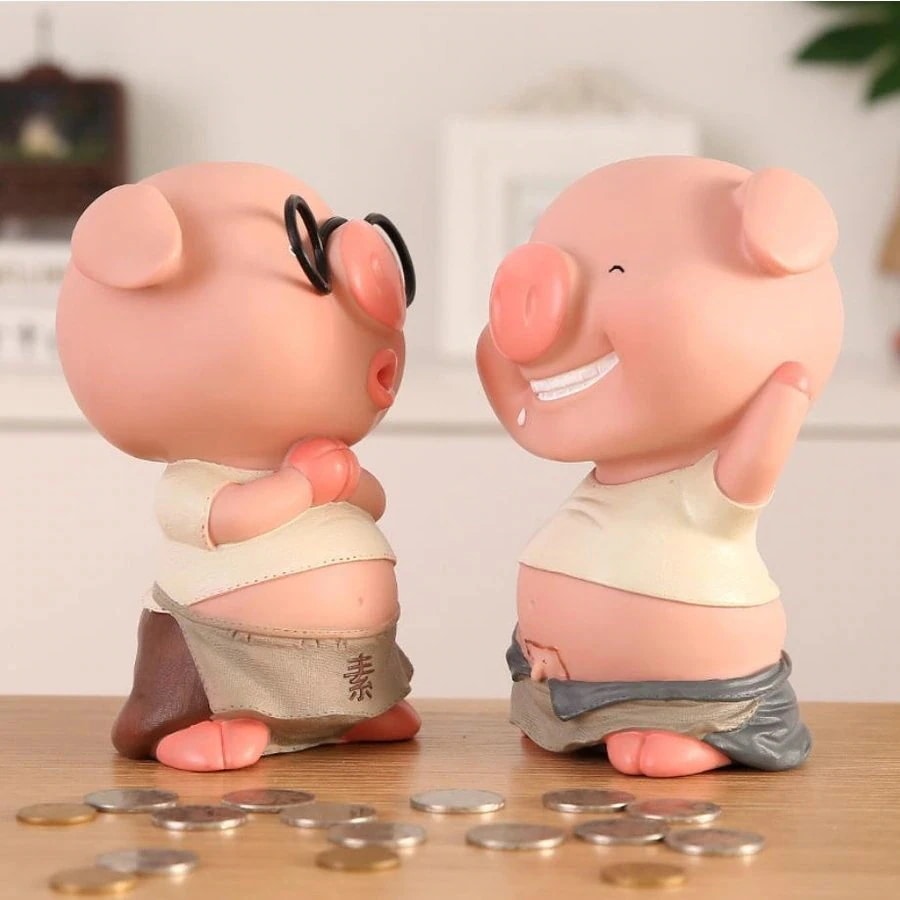貯金箱 かわいい プレゼントでもいい 豚 ぶた バンク コインバンク 新生活 春 幸運 縁起 雑貨