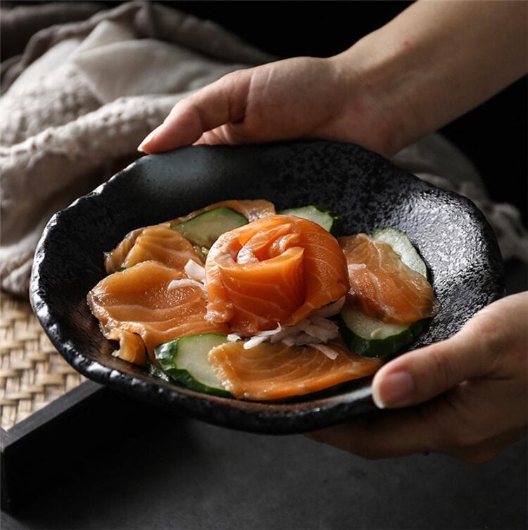 スタイル 新品 和風 粗陶磁器 感 食器 レトロ 個性 古磁器 お皿|たねまるクローズショップ