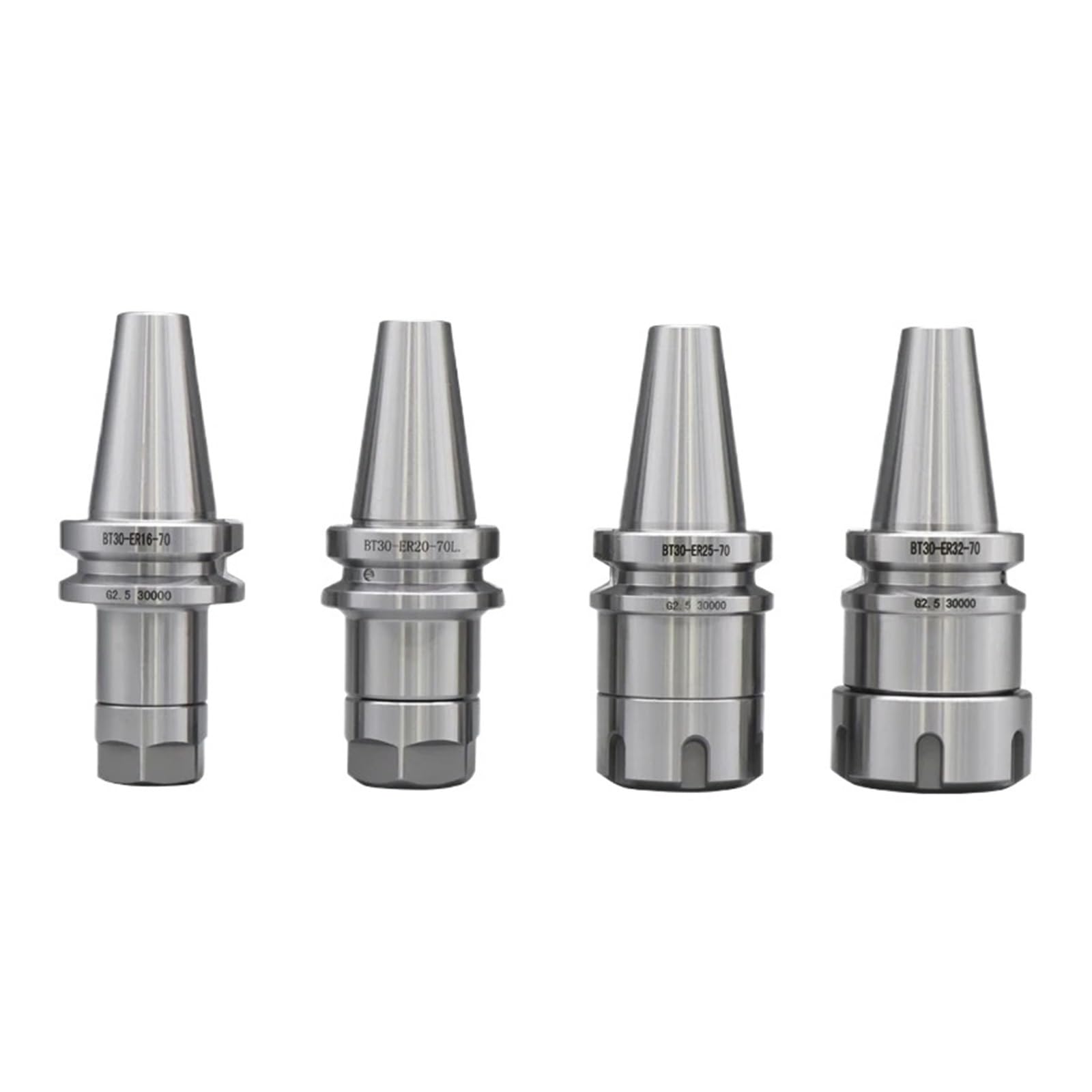 BT30 ツールハンドル BT30 ER16 ER20 ER25 ER32 コレットチャック 70L フライス盤旋盤センタースピンドル用 BT ER ツールシャンク(1 piece,BT30-ER25-70L)｜たねまるクローズショップ