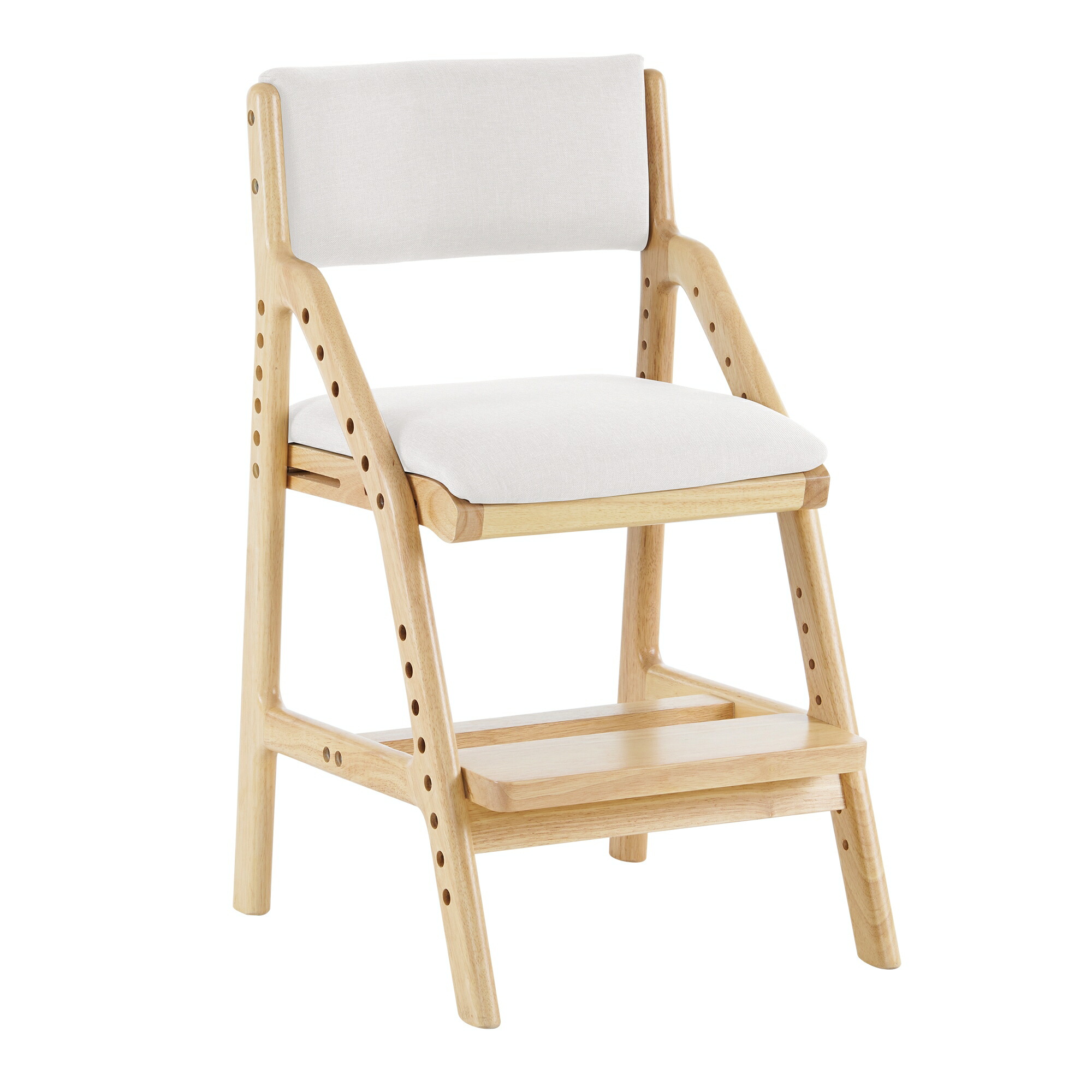 ベージュ 学び取る女性議長 学び取る腰かけ 木製 身のこなし 赤ちゃん キッズチェア 御機嫌女性議長 昼御飯女性議長 腰かけ 高さ合わせる 分かりやすい パウダーコンパクト 精神的な統合 板座 足置きGG6440 Beige Solid WooG9