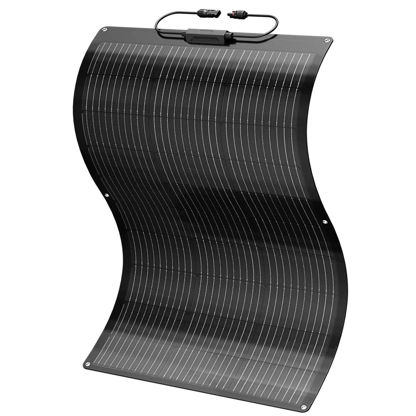 ソーラーパネル 100W 2枚セット 太陽光パネル 太陽光発電パネル フレキシブルソーラーパネル ガラーラーチャージコントローラー用 ポータブル電源用 走行充電器用 車中泊 屋外屋根 ベランダ 船ボート RVキャンピングカー