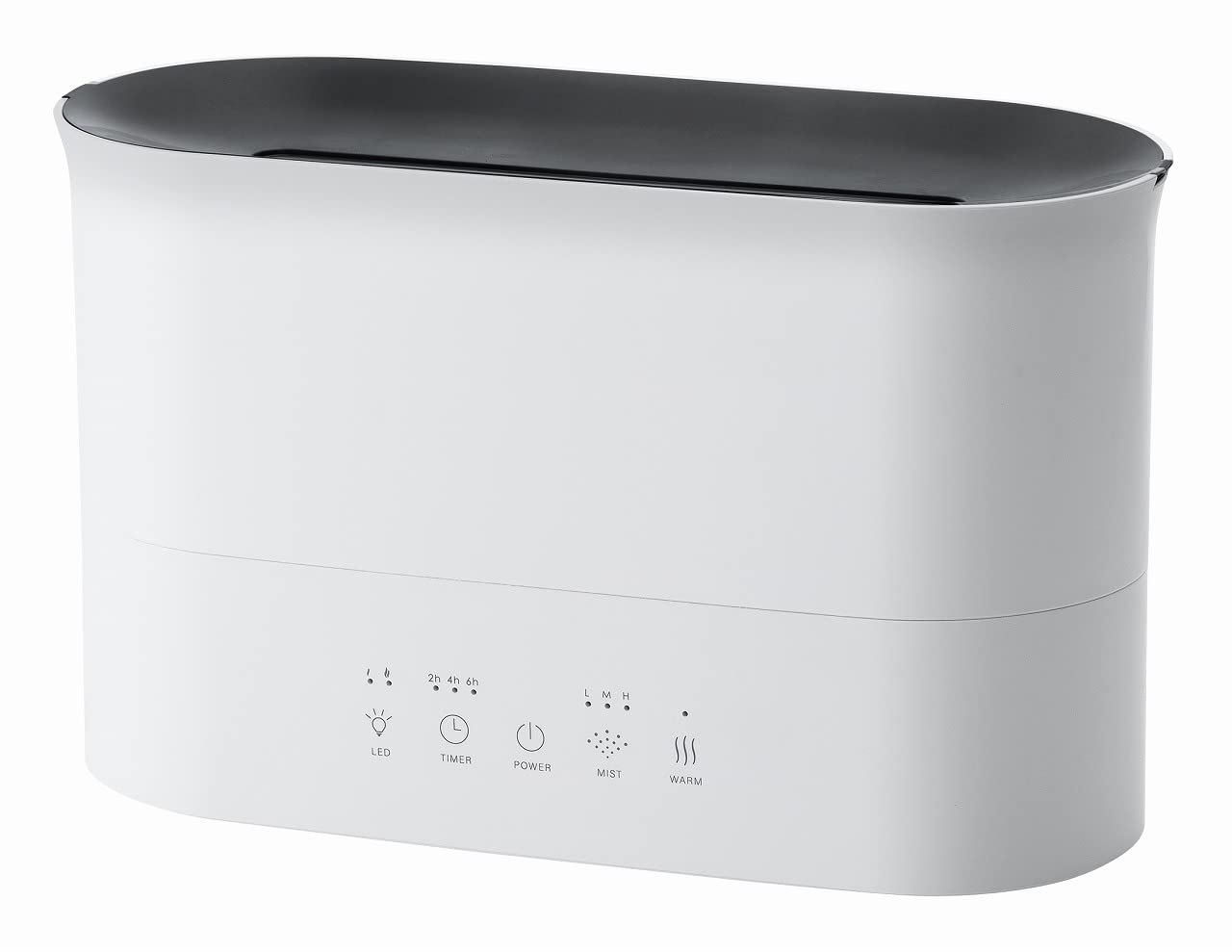 Ledハイブリッド加湿器2.2l最大加湿量210ml/h 6畳ルミナホワイトHB-T2272WH