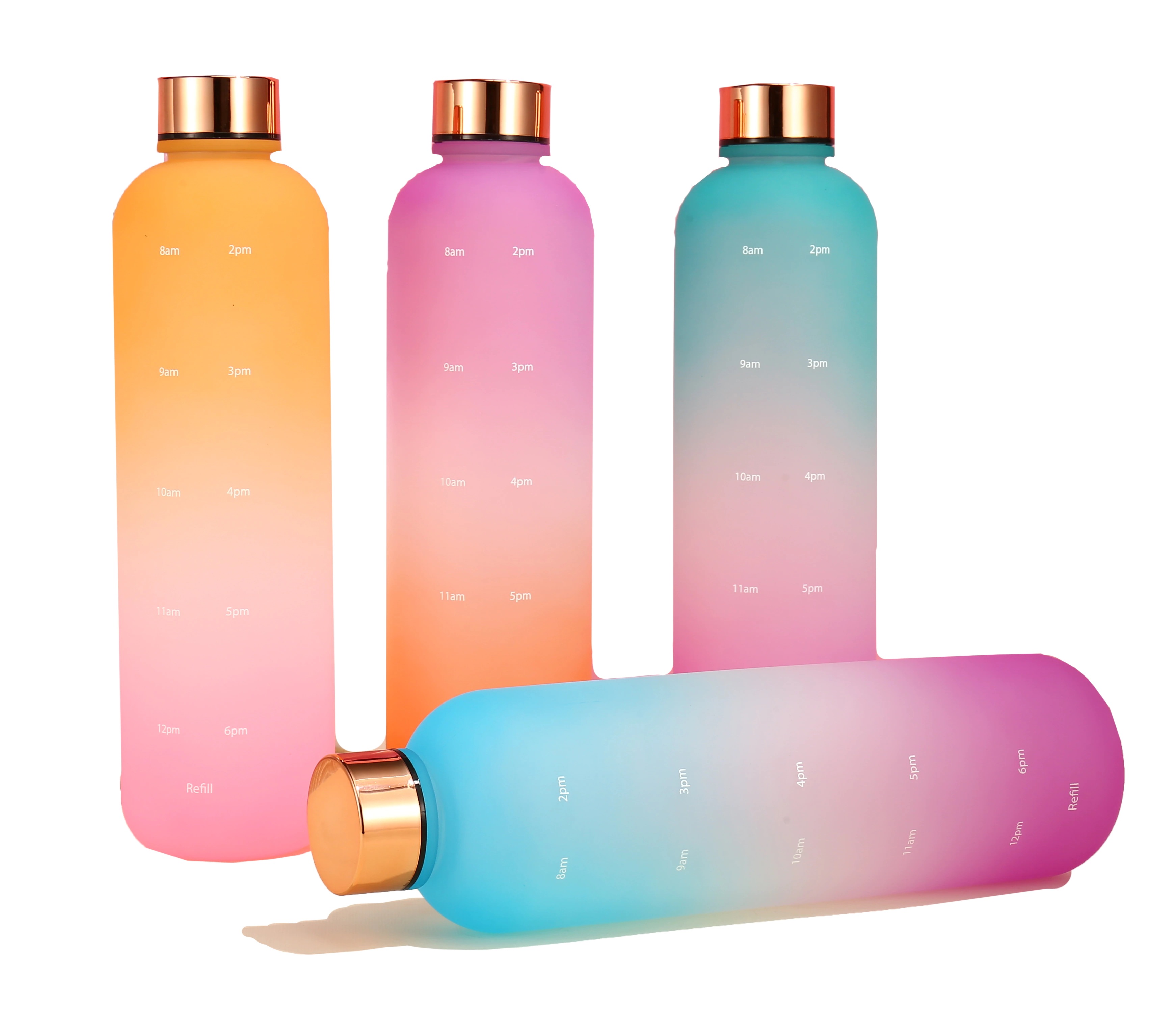 一時停止目じるし付き添い人お水瓶 1リッター 大電気容量 Tritan材質 1000ml 吸い筒